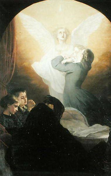 母亲的最后一吻 Mother’s Last Kiss (c.1865)，亚历山大·安提尼亚