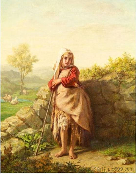 农家女孩 Peasant Girl，亚历山大·安提尼亚