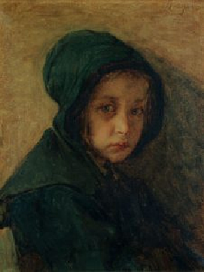 一个年轻女孩的肖像 Portrait of a Young Girl，亚历山大·安提尼亚