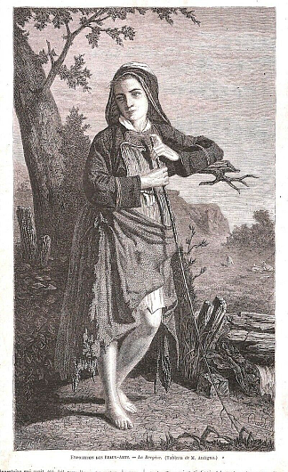 牧羊女 The shepherdess (c.1863)，亚历山大·安提尼亚