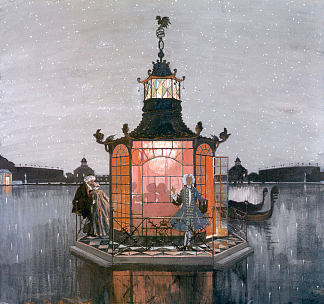 中国馆。嫉妒 Chinese Pavilion. Jealous (1906)，亚历山大·班耐瓦