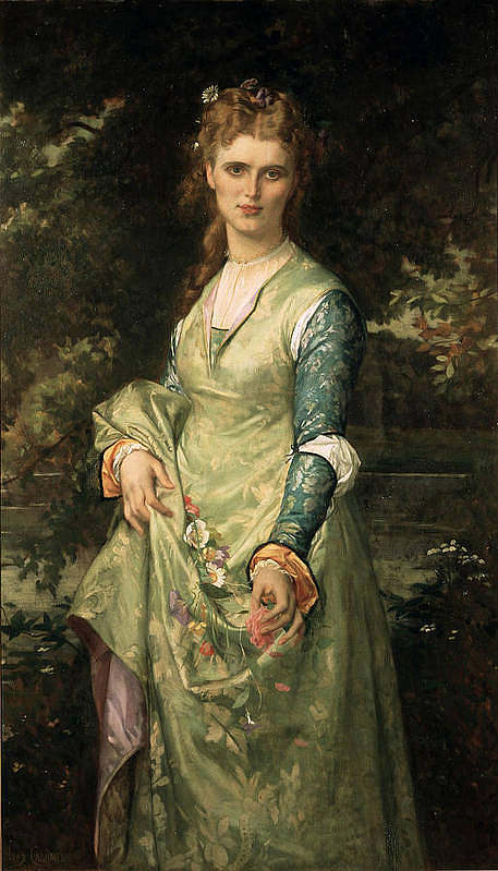 Christina Nilsson 飾 Ophelia Christina Nilsson as Ophelia (1873)，亚历山大·卡巴内尔