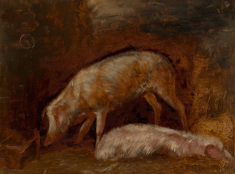 猪的研究 Study of Pigs，亚历山大-加布里埃尔·迪坎普斯