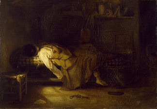 自杀 The Suicide (c.1836)，亚历山大-加布里埃尔·迪坎普斯
