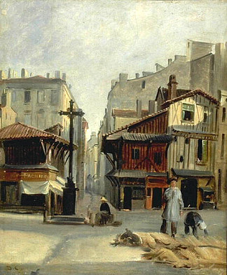 牲畜市场 The Livestock Market (1845)，亚历山大-加布里埃尔·迪坎普斯