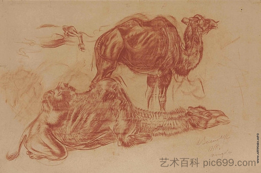 骆驼 Camels (1918)，亚历山大雅各布夫列夫