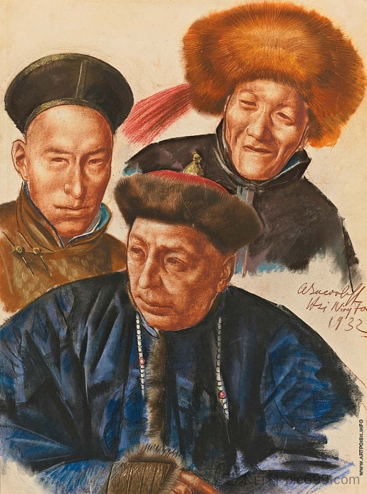 蒙古酋长 Mongolian Chiefs (1932)，亚历山大雅各布夫列夫