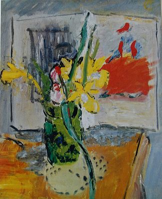 花瓶与鲜花 Vase with Flowers (1939)，亚历山大鲁