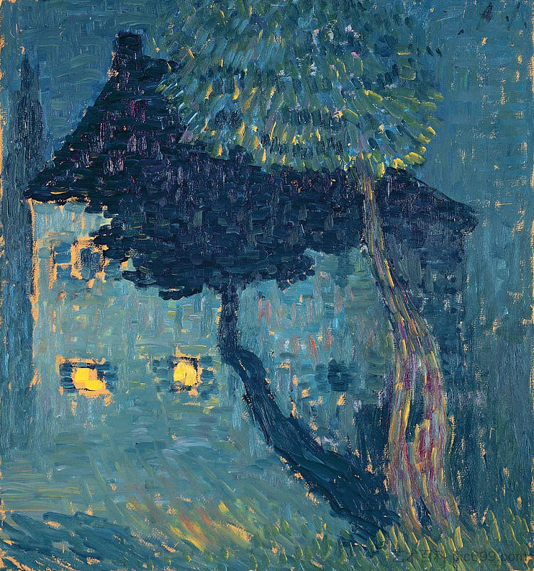 树林小屋 Cottage in the Woods (1903)，阿历克谢·冯·亚夫伦斯基