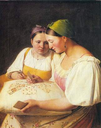 纸牌卜卦 Cartomancy (1842)，维涅齐昂诺夫