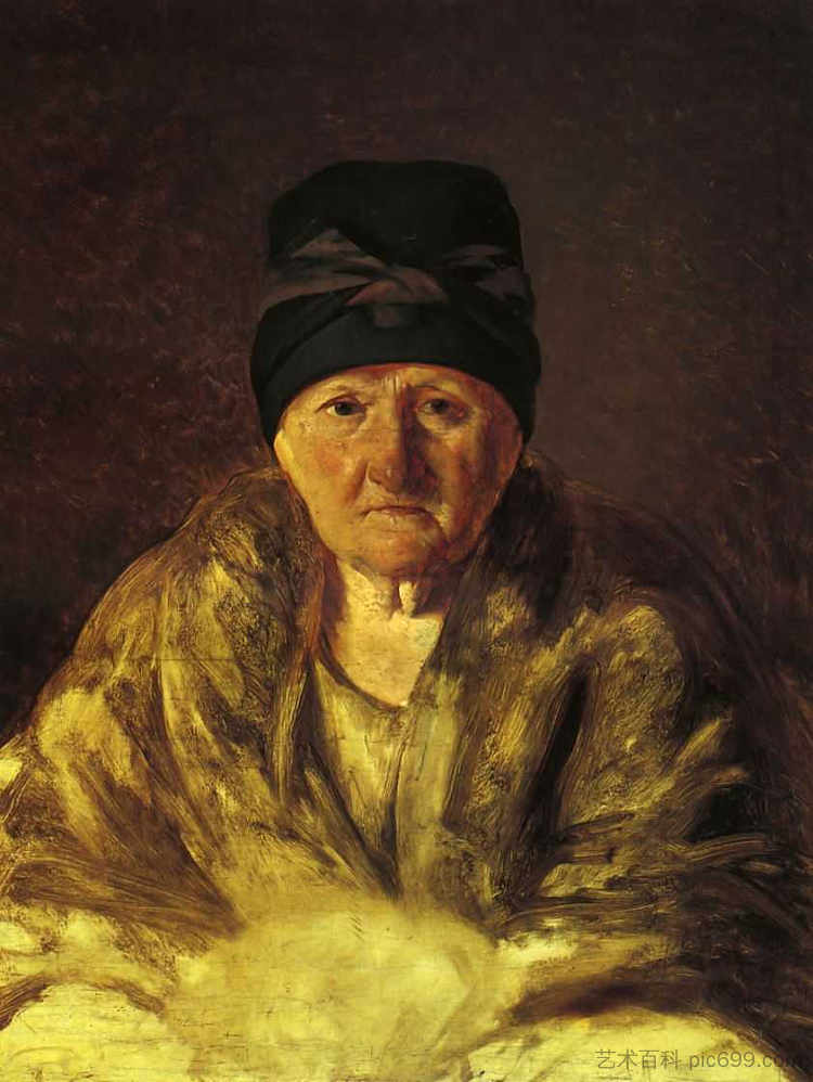 什利奇科夫的老护士 Old Nurse in Shlychkov (1829)，维涅齐昂诺夫