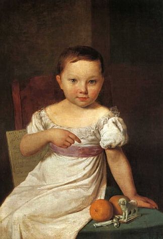 娜斯佳·哈夫斯卡娅的肖像 Portrait of Nastya Havskaya (1826)，维涅齐昂诺夫
