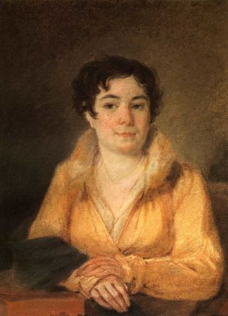 洛杉矶斯特罗米洛娃的波特雷特 Portret of L.A. Stromilova (1820)，维涅齐昂诺夫