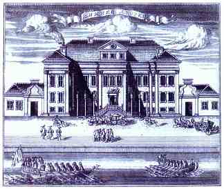圣彼得堡。彼得一世冬宫的景色。 St. Petersburg. View of the Winter Palace of Peter I. (1716; Russian Federation                     )，阿列克谢·费奥多罗维奇·祖博夫
