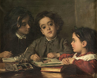 亲密的肖像 Intimate portraits (1872)，阿尔弗雷德·德霍登克