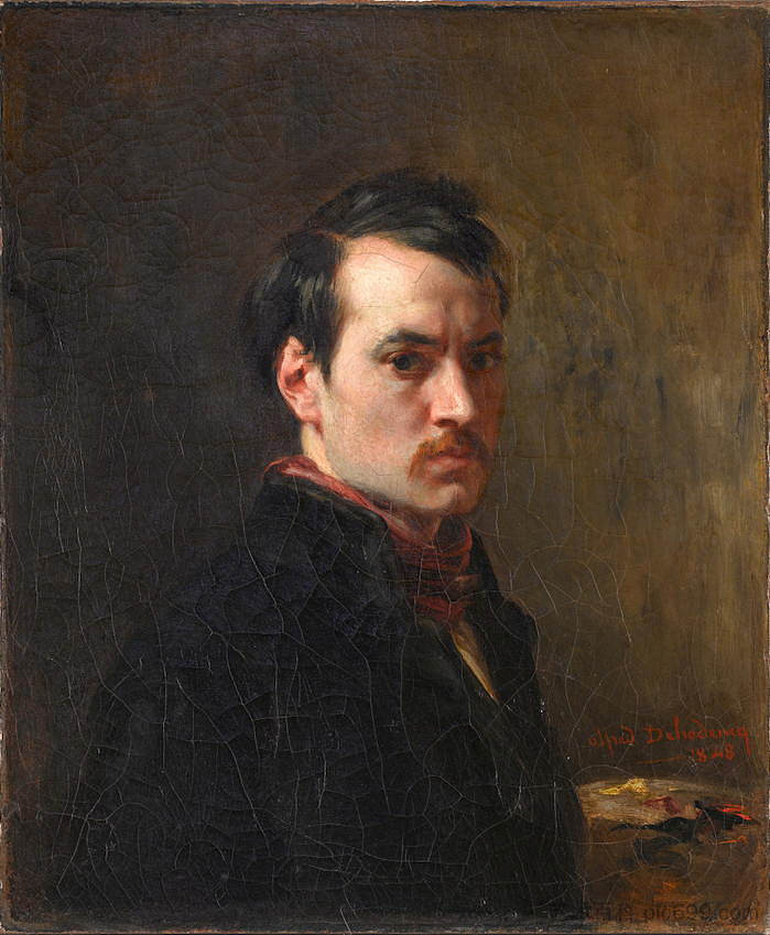 自画像 Self-Portrait (1848)，阿尔弗雷德·德霍登克