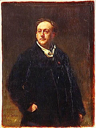 西奥多·德·班维尔，法国诗人和作家 Théodore De Banville, French poet and writer (1868)，阿尔弗雷德·德霍登克