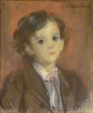 艺术家之子爱德蒙的肖像 Portrait of Edmond, Son of the Artist (c.1870)，阿尔弗雷德·德霍登克
