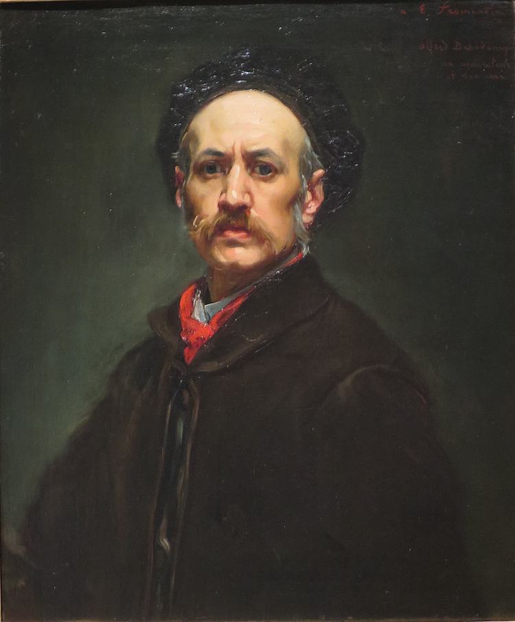 自画像 Self-portrait (c.1870)，阿尔弗雷德·德霍登克