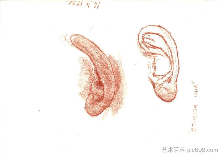 研究。耳朵 （16.04.1992） Study. Ear (16.04.1992) (1992; Croatia  )，阿尔弗雷德·弗雷迪·克鲁帕