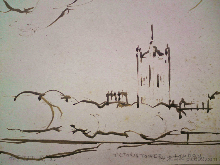 维多利亚塔（伦敦，1995年） Victoria Tower (London, 1995) (1995; London,England,United Kingdom  )，阿尔弗雷德·弗雷迪·克鲁帕