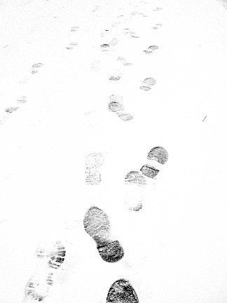 雪地里的脚印 Footprints in the snow (2016; Karlovac,Croatia                     )，阿尔弗雷德·弗雷迪·克鲁帕