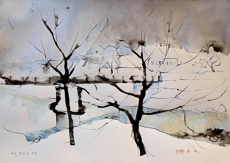 室外温度为 -6C En plein air at -6c (2016; Karlovac,Croatia  )，阿尔弗雷德·弗雷迪·克鲁帕