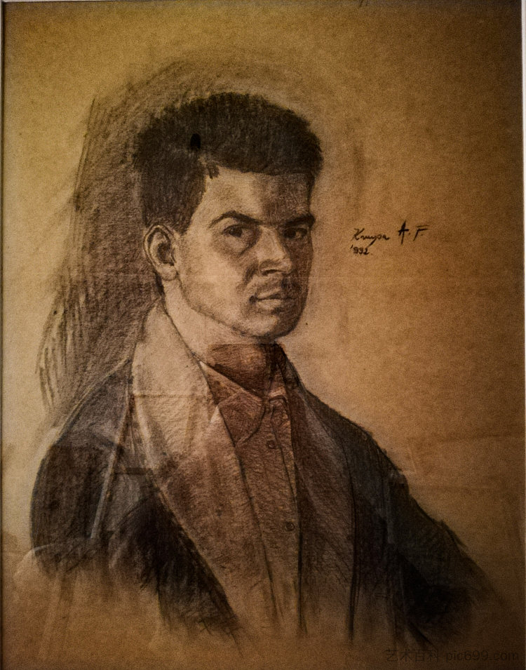 自画像 Self-portrait (1992; Croatia ),阿尔弗雷德·弗雷迪·克鲁帕