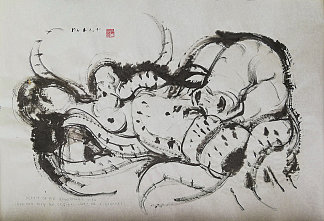 渔夫妻子的梦（灵感来自K.北斋的浮世绘/1814/） The Dream of the Fisherman’s Wife (inspired with the ukiyo-e /1814/ by K. Hokusai) (2019; Croatia                     )，阿尔弗雷德·弗雷迪·克鲁帕