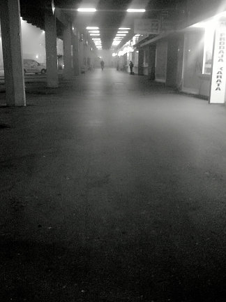 卡尔洛瓦茨中央汽车站夜间 Karlovac Central Bus Station at night (2016; Croatia                     )，阿尔弗雷德·弗雷迪·克鲁帕