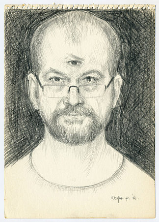 从街区：第三只眼的自画像 From the Block: Self-Portrait with the 3rd Eye (2012; Karlovac,Croatia                     )，阿尔弗雷德·弗雷迪·克鲁帕