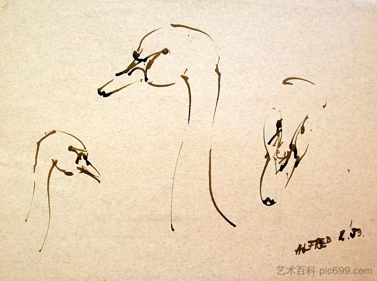 天鹅(原位) Swans (in situ) (1993; Karlovac,Croatia ),阿尔弗雷德·弗雷迪·克鲁帕