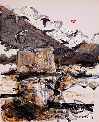 自由的鸟（COVID-19 艺术品第 2 号） The free bird (COVID-19 artwork no.2) (2020; Croatia                     )，阿尔弗雷德·弗雷迪·克鲁帕