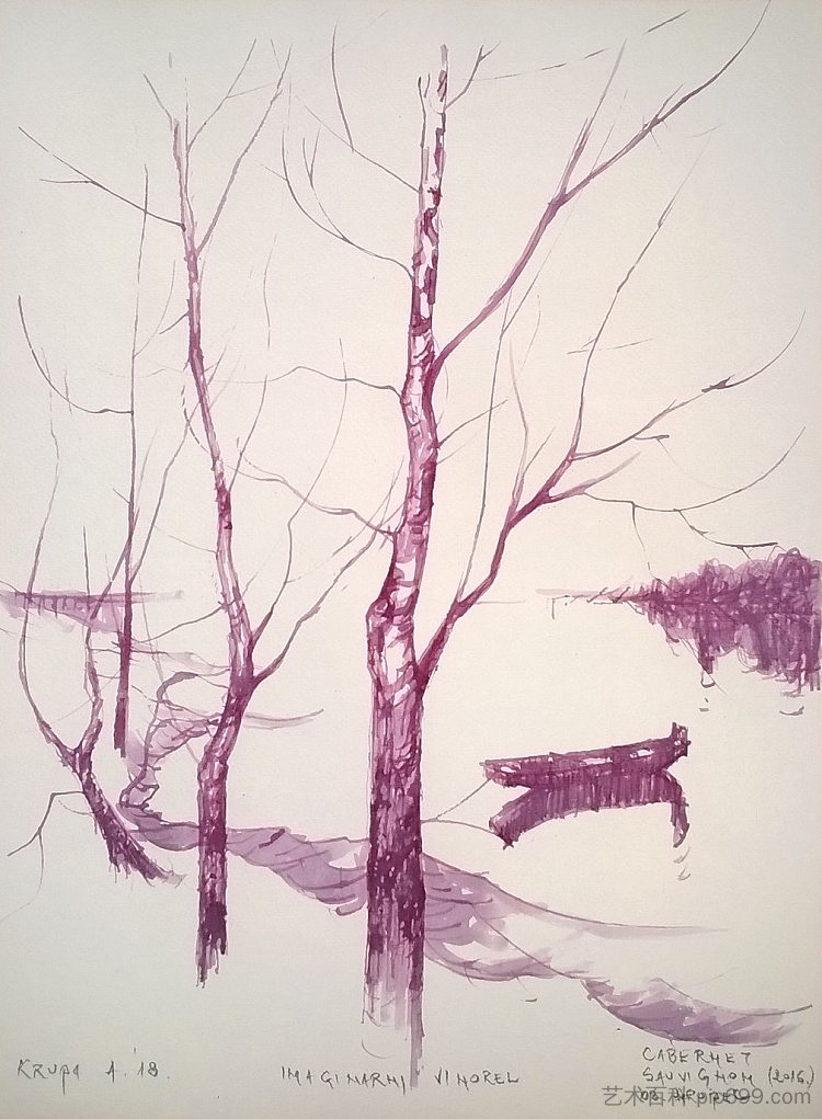 维诺雷尔3号:想象中的维诺雷尔(赤霞珠) Vinorel no. 3: Imaginary vinorel (Cabernet Sauvignon) (2018; Karlovac,Croatia ),阿尔弗雷德·弗雷迪·克鲁帕