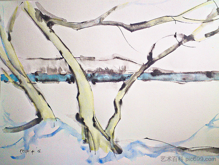 海边一天(原地) One day near the sea (in situ) (2016; Karlovac,Croatia ),阿尔弗雷德·弗雷迪·克鲁帕