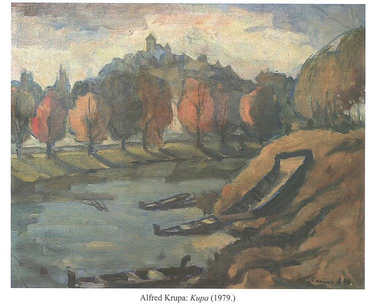 在库帕河 At the Kupa river (1979)，阿尔弗雷德·克鲁帕