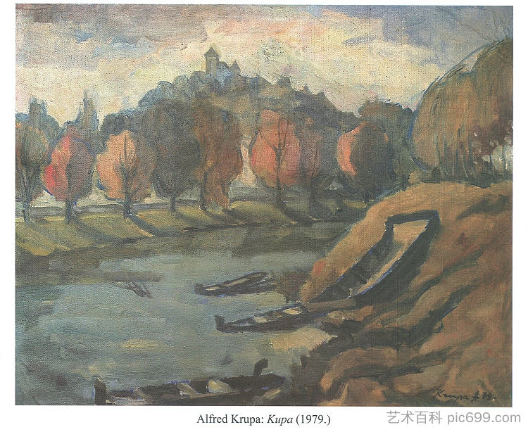 在库帕河 At the Kupa river (1979)，阿尔弗雷德·克鲁帕