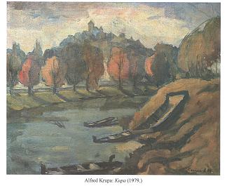 在库帕河 At the Kupa river (1979)，阿尔弗雷德·克鲁帕