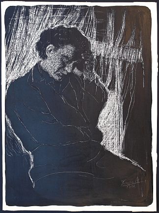 磨碎的墨水：片刻的休息 Grated ink: A moment of rest (1954)，阿尔弗雷德·克鲁帕