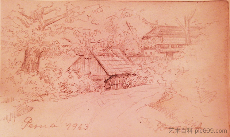 佩尔纳村 Perna village (1943)，阿尔弗雷德·克鲁帕