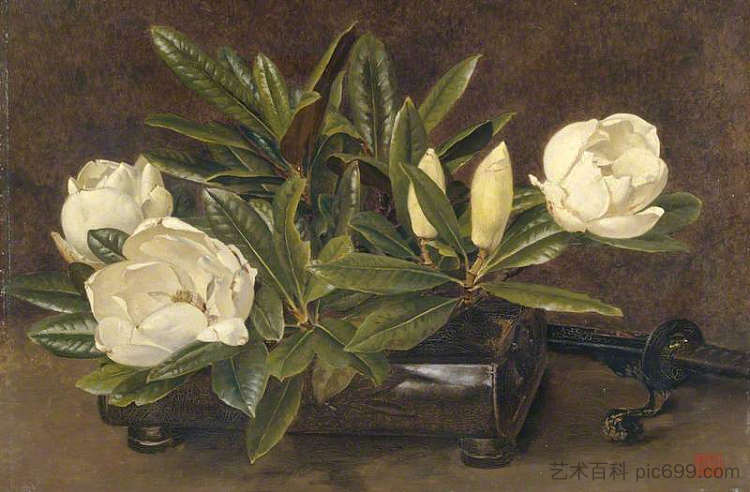 木兰 Magnolias (1900)，艾尔弗雷德·帕森斯