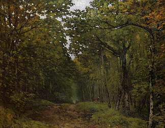 拉策勒圣克劳德附近的栗树大道 Avenue of Chestnut Trees near La Celle Saint Cloud (1867)，阿尔弗莱德·西斯莱