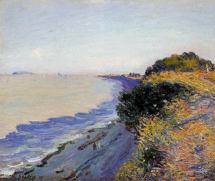 布里斯托尔频道从佩纳思，晚上 Bristol Channel from Penarth, Evening (1897)，阿尔弗莱德·西斯莱