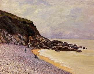暴风雨前的夫人湾（黑斯廷斯） Lady s Cove before the Storm (Hastings) (1897)，阿尔弗莱德·西斯莱