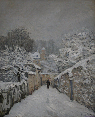 卢维西讷的雪 Snow at Louveciennes (1878)，阿尔弗莱德·西斯莱