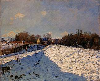 阿让特伊雪的影响 The Effect of Snow at Argenteuil (1874)，阿尔弗莱德·西斯莱