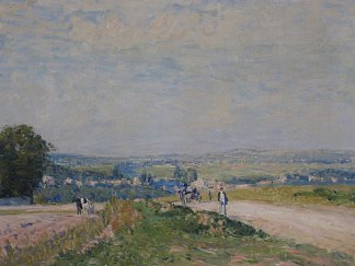 通往蒙比松卢维西讷之路 The Road to Louveciennes Montbuisson，阿尔弗莱德·西斯莱