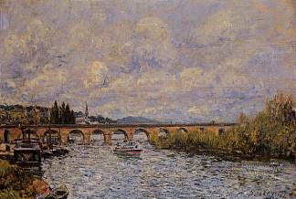 塞夫尔大桥 The Sevres Bridge (1877)，阿尔弗莱德·西斯莱
