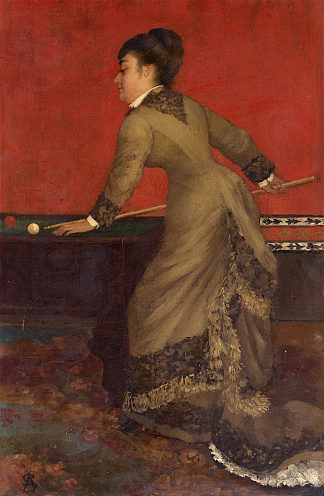 优雅的台球 Elegant at Billiards (1906)，阿尔弗雷德·史蒂文斯