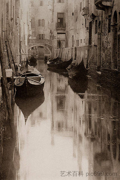 威尼斯运河 Venetian Canal (1894)，阿尔弗雷德·施蒂格利茨